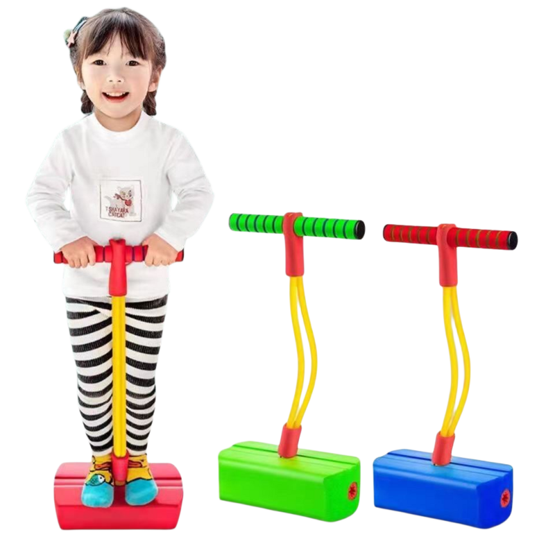 Mainan permainan anak, mainan olahraga anak-anak, tongkat busa Jumper dalam ruangan luar ruangan menyenangkan, peralatan kebugaran meningkatkan pantulan mainan sensorik untuk hadiah anak laki-laki perempuan
