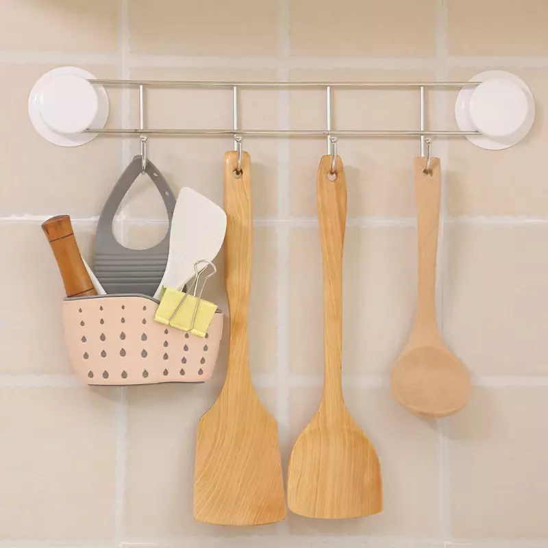 Escurridor Simple para fregadero de baño, cesta ajustable, estante de silicona para jabón, esponja de drenaje para grifo, accesorios de herramientas de cocina