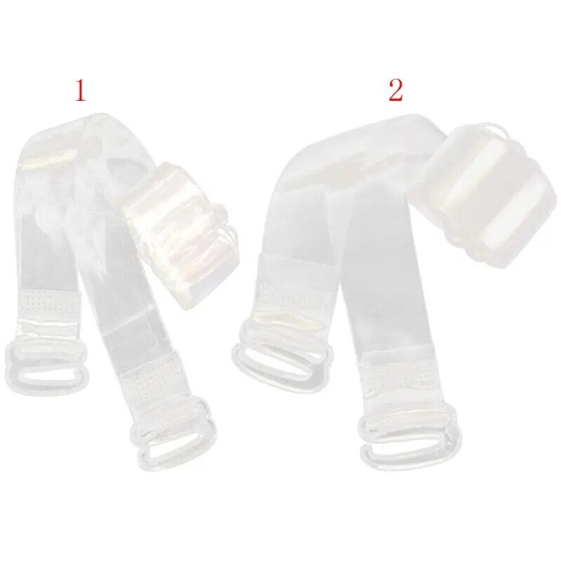 Soutien-gorge à bretelles en Silicone transparent pour femmes, ceinture d'épaule réglable Invisible F0T5