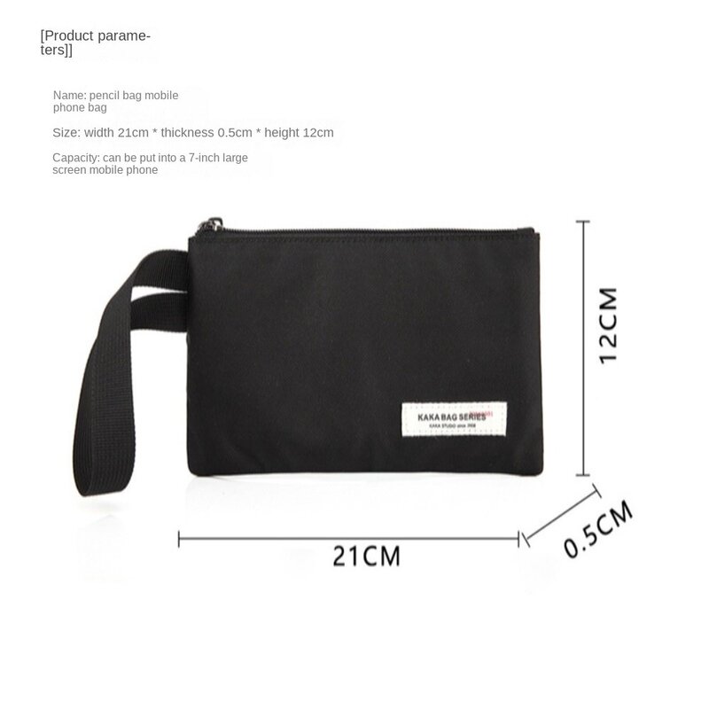 Solid Color Men's Handbag Brand New Oxford Cloth Thin Envelope Bags Coin Purse