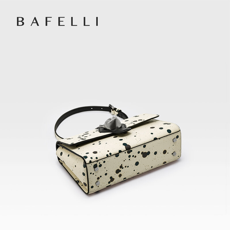 BAFELLI-Bolso de mano de piel auténtica para mujer, bandolera de hombro, marca de lujo, estilo de diseñador, 2023