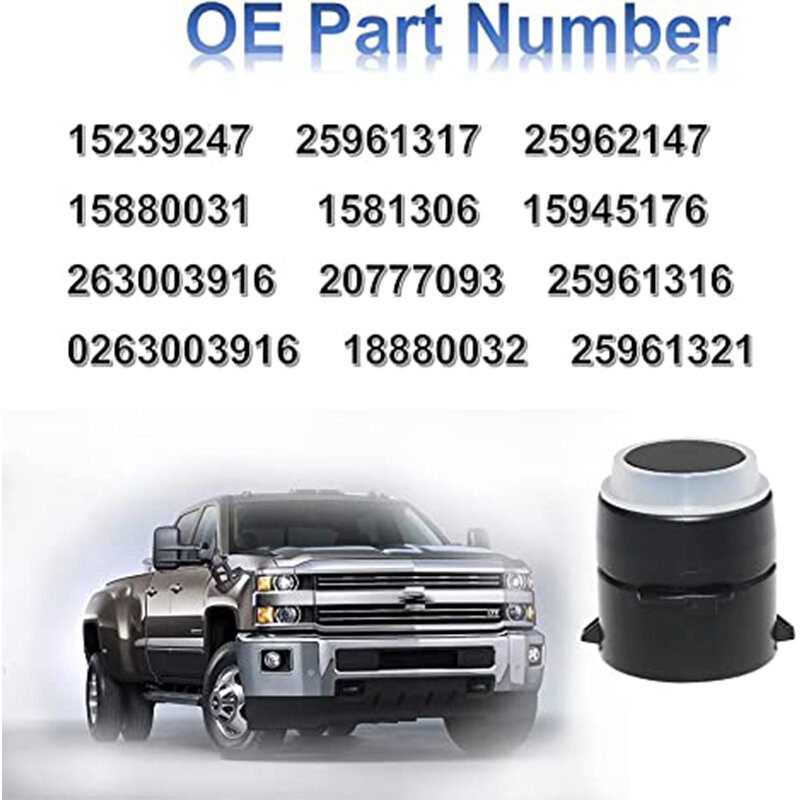 1-4PCS Rear Bumper Parking Assist Object Sensor 15239247 For Cadillac Buick Chevrolet Chevy Tahoe Traverse GMC 25961321 25962147