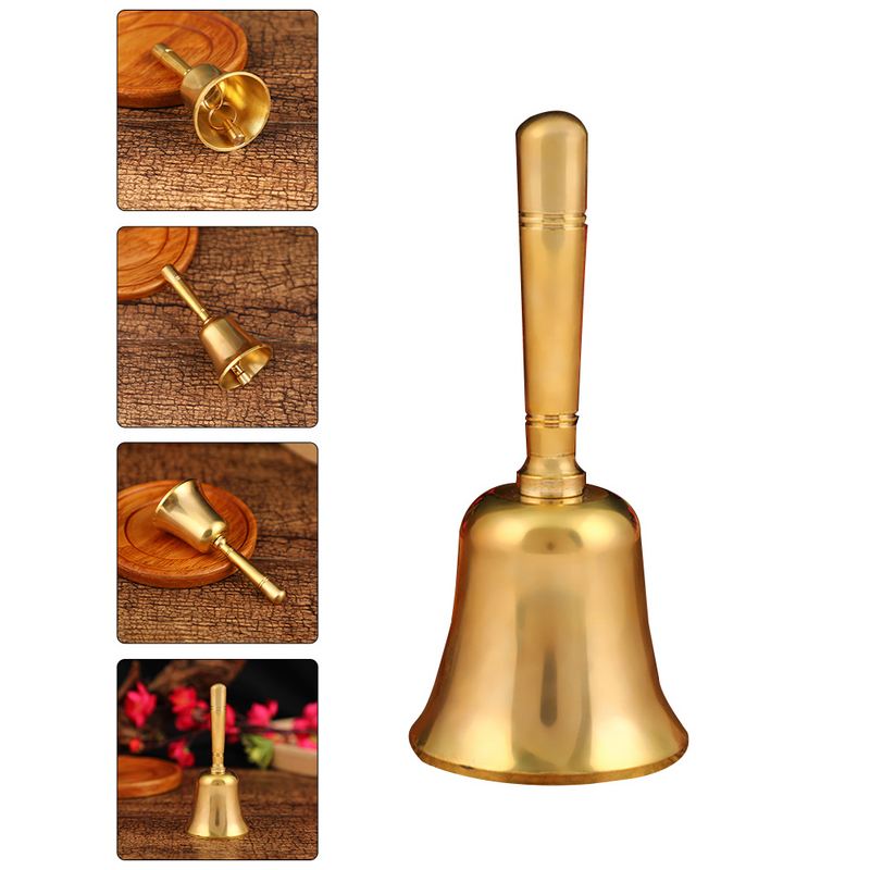 Mosiężny dzwonek miedziany serwis klienta zestaw zabawek dzwonki Vintage Hotel danie restauracja zadzwoń metalowy dzwonek do drzwi dla dzieci