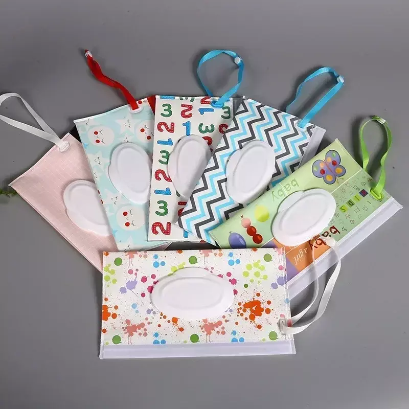 Eva Baby Wet Wipe Beutel Taschen Tücher Halter Fall Flip Cover Snap-Strap wieder verwendbare nachfüllbare Wet Wipe Bag Outdoor nützliche Tissue Box
