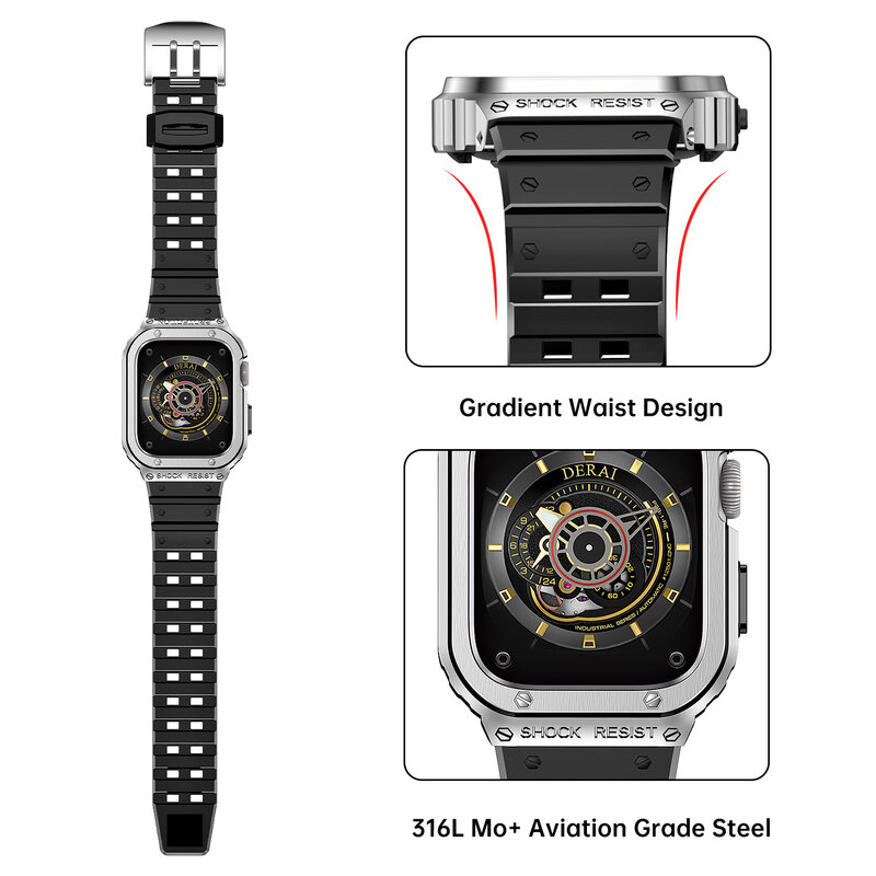 Bonola zmodyfikowany garnitur dla Casio G-SHOCK DW5600 GW-B5600 GWM5610 seria metalowa ramka ze stali nierdzewnej obudowa zegarka