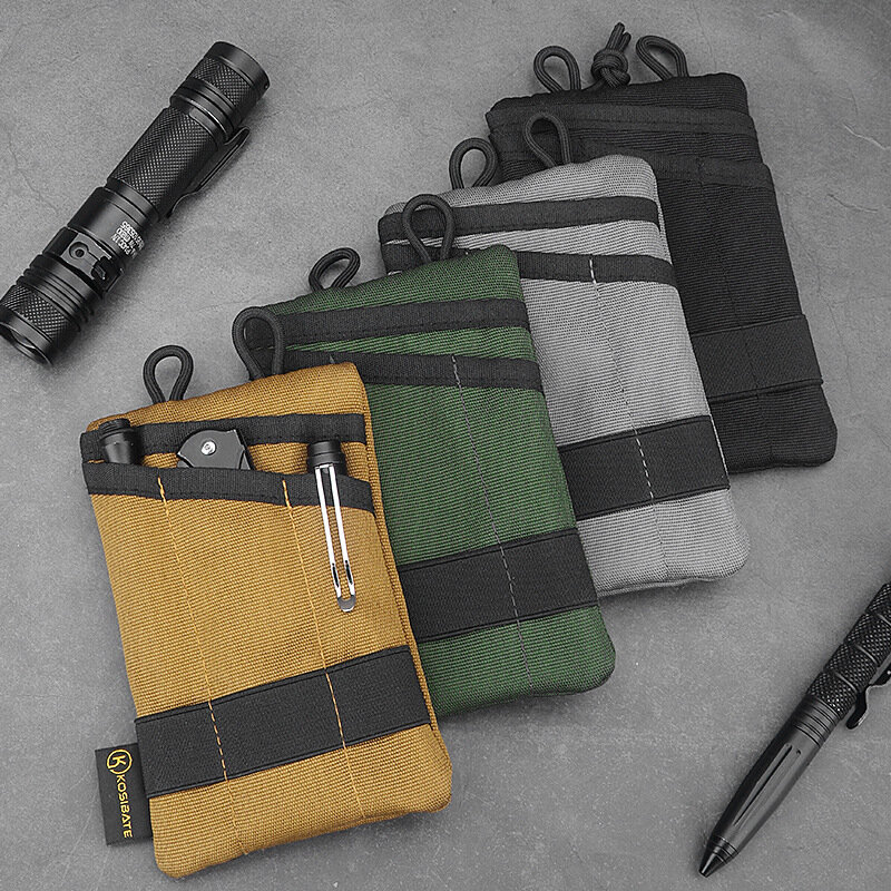 Tactical EDC Molle Pouch Mini portafoglio Card Key Belt marsupio campeggio escursionismo portamonete