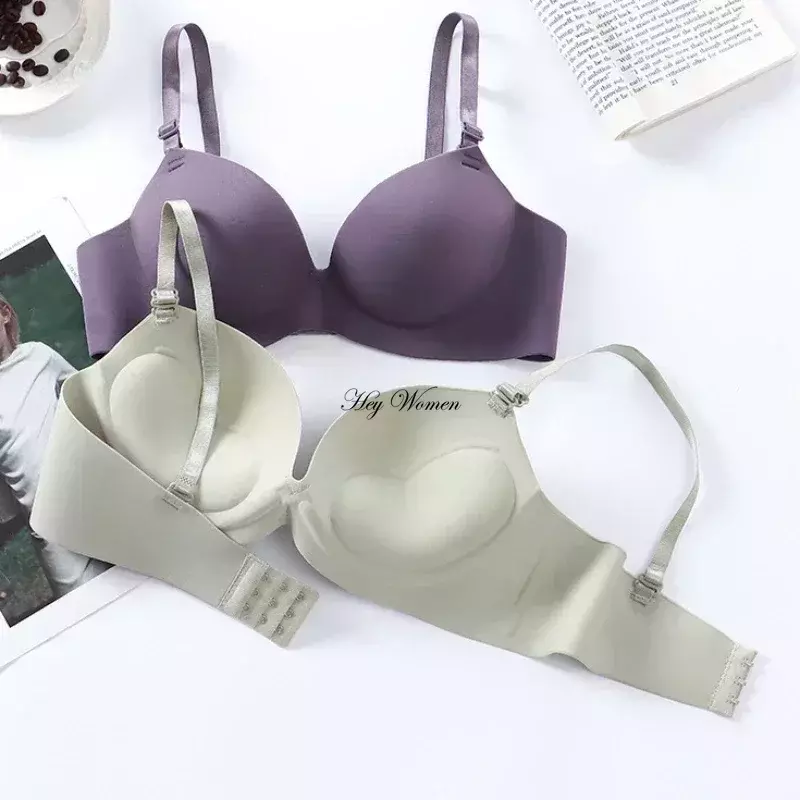 Women Seamless Bra Sexy Push Up Bralette No Wire Girls Students Breathable Lingerie Fashion 3/4 Cup Wireless Female Lingerie