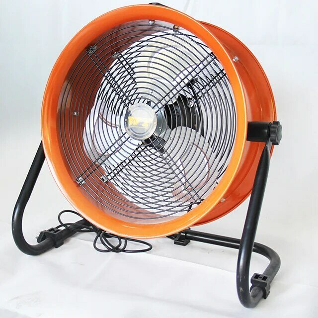 Ventilateur axial industriel à flux croisé DC, ventilateur de sol en métal, usine AC, 430mm, 17 pouces