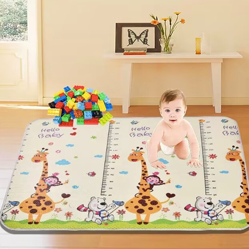 2023 Thicken 1cm EPE Environmentally Friendly Baby Crawling Play Mats Folding Mat Carpet Play Mat for Children's Safety Mat Rug