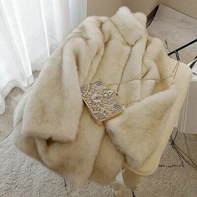 Tao Ting Li Na New Style High-end Fashion Women Faux Fur Coat S83