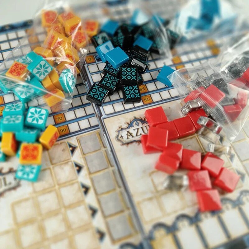 Настольная игра цветной Кирпич синий плитка серия стекло мастер китайский с новым расширительным размещением игры многопользовательская игра