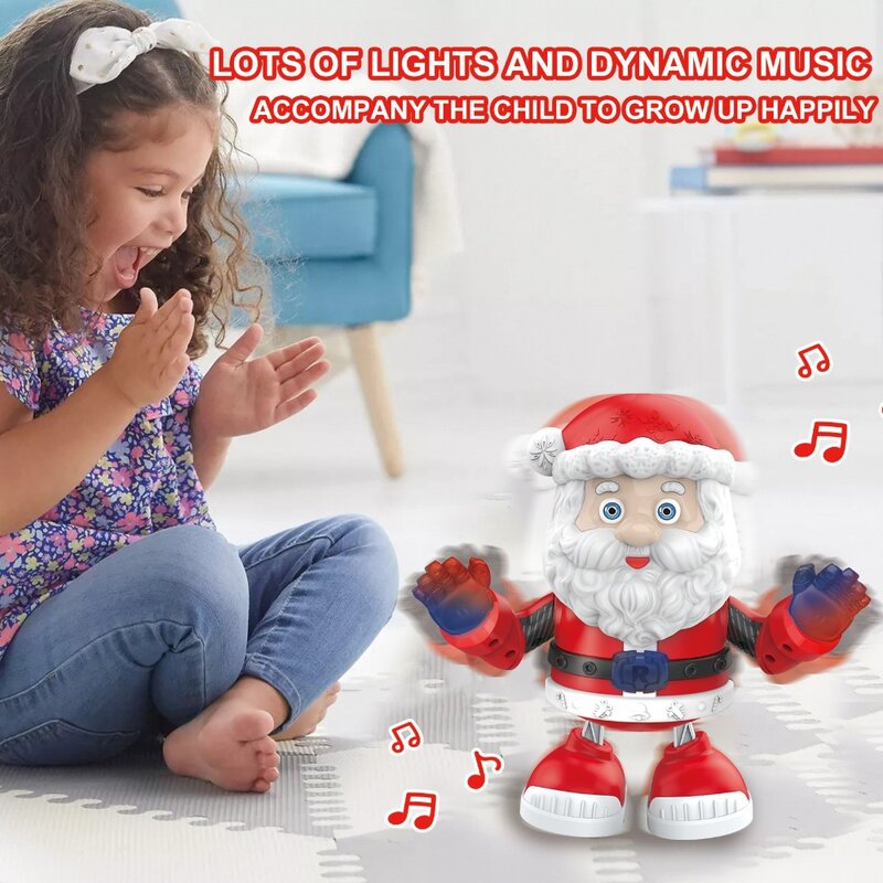 Jouets interactifs pour enfants, chant électrique et phtalSanta, bonhomme de neige, cadeaux de Noël, nouveau