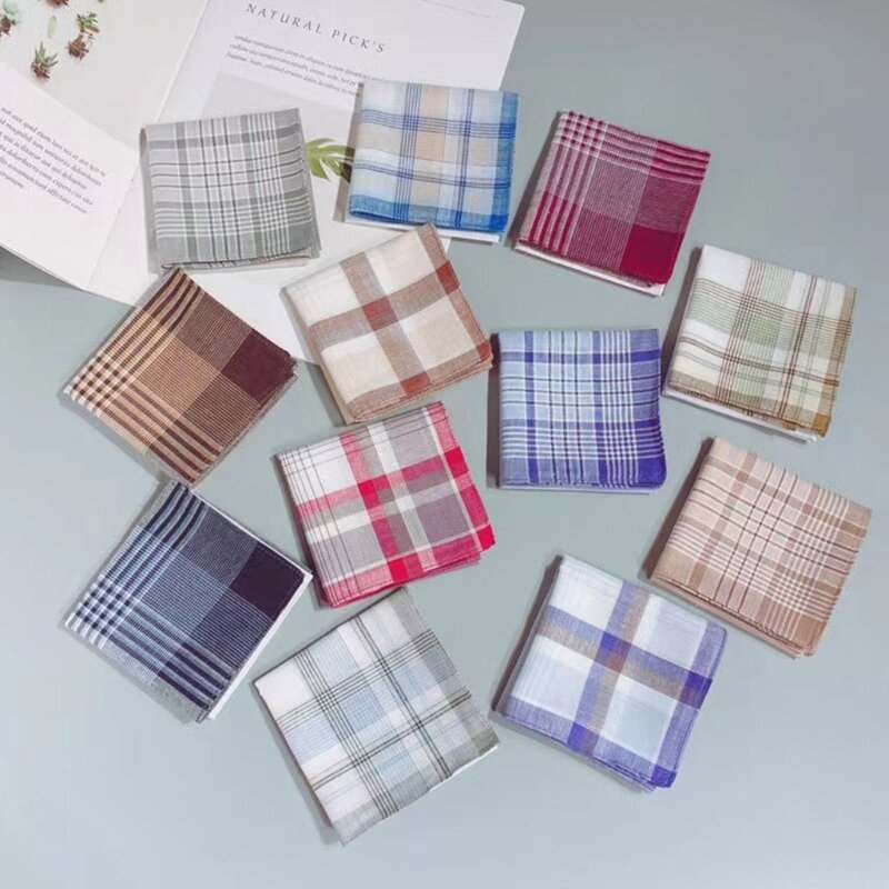 Quadratische Bandanas, multifunktionales Taschentuch, weiches Handtuch für Erwachsene und Männer, zum Abwischen von Schweiß