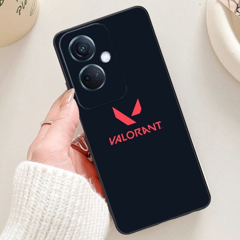 Valorant Jett Mobile Cell Phone Case for OPPO Find X5 X3 X2 A93 Reno 8 7 Pro A74 A72 A53 Black Soft Phone Cover Funda