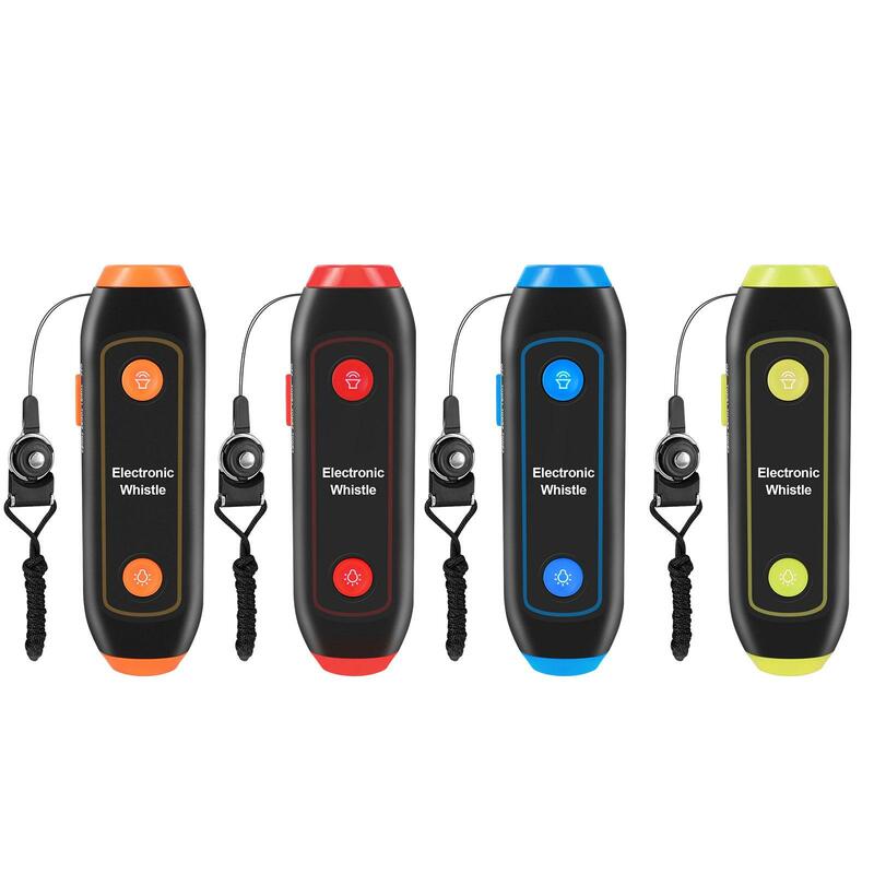 Lightweight Electronic Whistle 3 Tones with Lanyard High Volume Handheld Electric Whistle for P.E Outdoor Hiking Teacher
