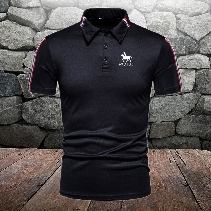 Men's Polo shirt short sleeved Polo shirt contrasting Polo shirt new clothing summer street casual fashion men's top