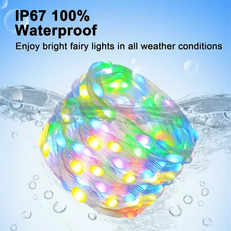 40M 400 LED Smart String Lights APP Controlled Christmas tree Fairy Light Wedding Party App Garland Light For Xmas Holiday Decor