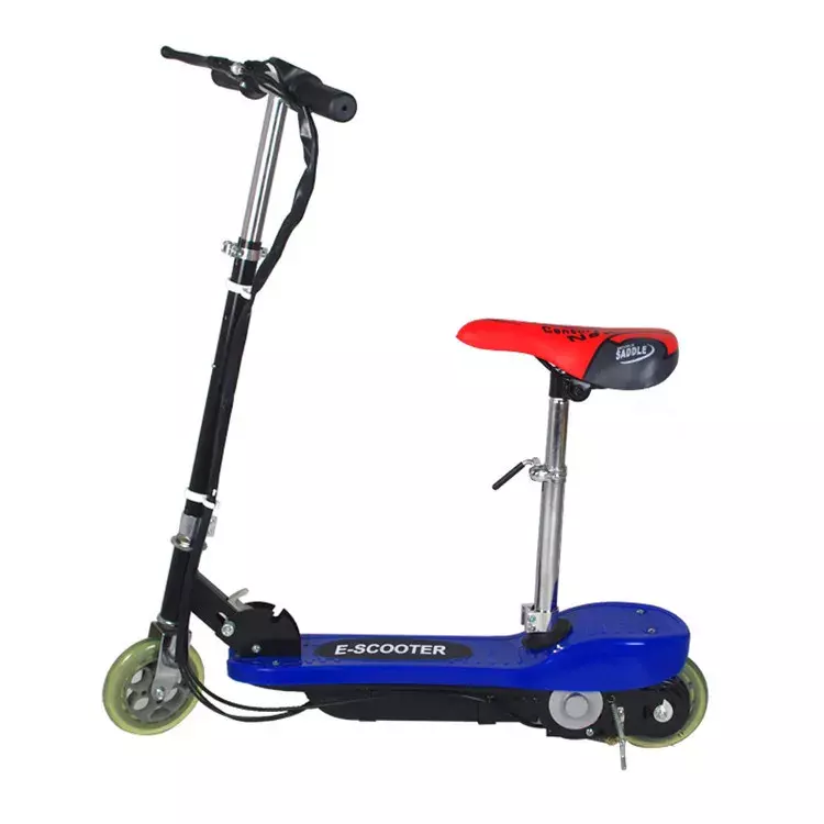 Patinete eléctrico plegable para adulto, vehículo con batería de Pedal, con refuerzo de asiento y absorción de impacto