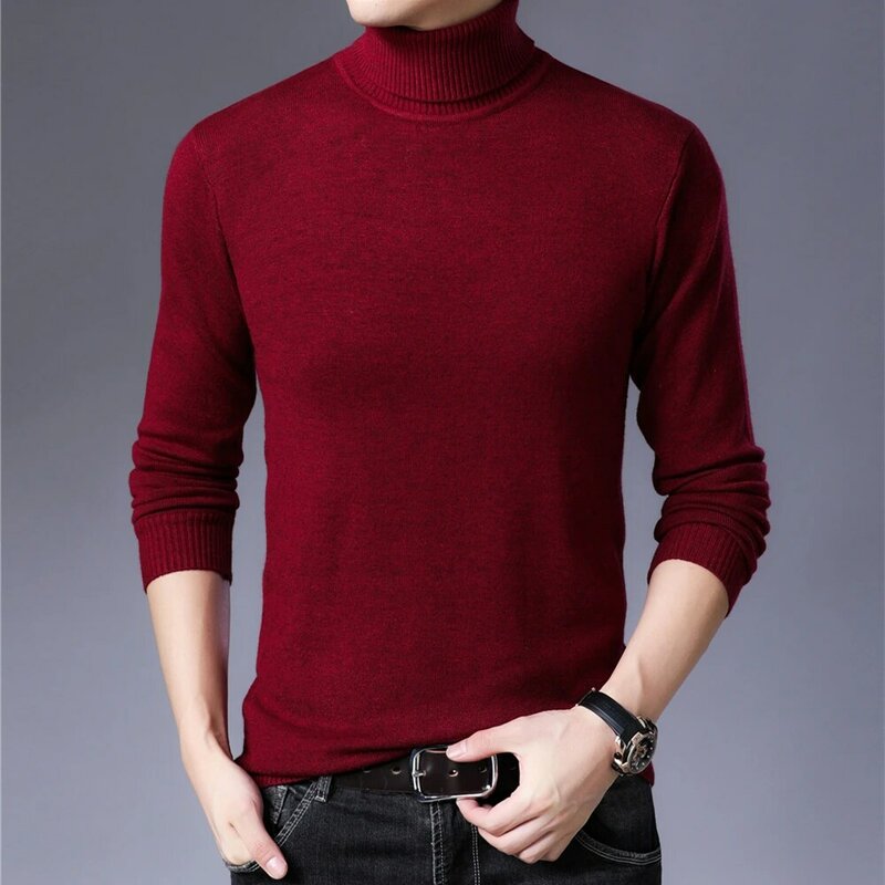 COODRONY marca inverno dolcevita maglione uomo abbigliamento classico colore puro Casual spesso caldo Pullover uomo Top maglia maglia Z1115