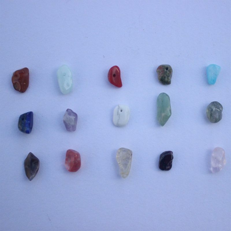 15 цветов ассорти из драгоценных камней, бусины неправильной формы, наборы натуральных фишек для рукоделия, браслетов, подвесок,