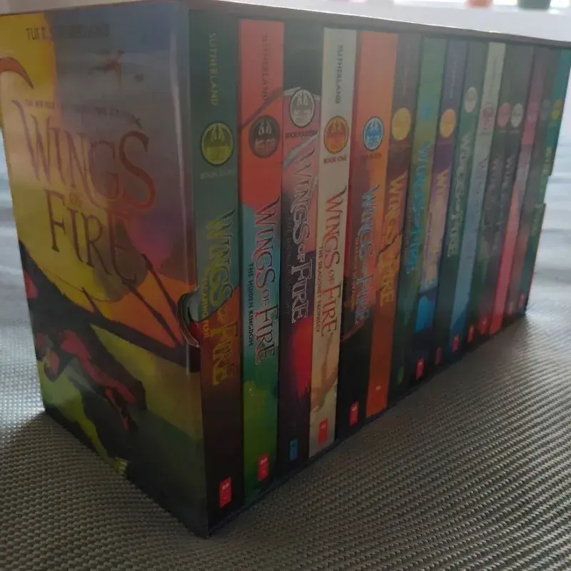 15 książek ze skrzydłami ognia dziecięca opowieść przygodowa Science Fiction brydżowa książka do nauki angielskiego czytania podręczników podarunkowych
