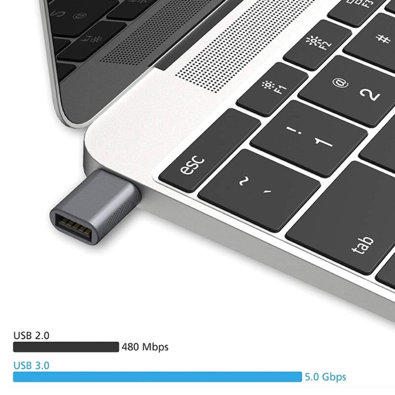 USB-C to USB 3.0 Adapter USB Type-C Female to USB Male for MacBook Pro MacBook Air 2020 iPad Pro 2020 Type-C Devices