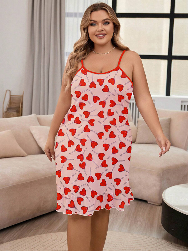 Plus size vest for home wear, plus size pajamas, made of milk silk material 1XL-5XL, suitable for wearing in various sizes