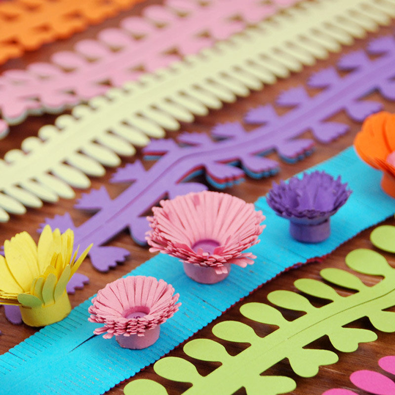 Tiras de papel de filigrana de 18 rayas para niños, papel colorido de Origami, manualidades, álbumes de recortes, decoración hecha a mano