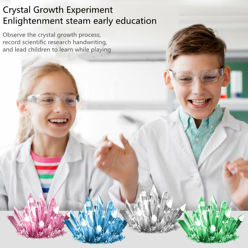 วิทยาศาสตร์การทดลองขนาดเล็กเด็ก Magical คริสตัลชุด DIY Handmade ของขวัญตรัสรู้ไอน้ำของเล่น Early Education