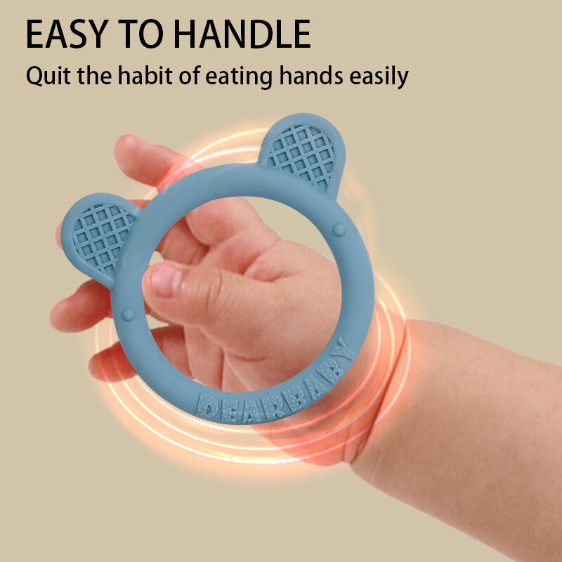 Modabebe – anneau de dentition en Silicone pour bébés, dessin animé, forme mignonne, à mâcher, sans BPA, jouet pour enfants