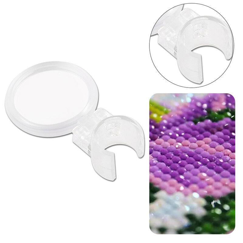 Diamond Painting Tools Magnifier Drill Pen Round Magnifier Penholder Magnifying Glass Tool for Painting Drawing Embroidery