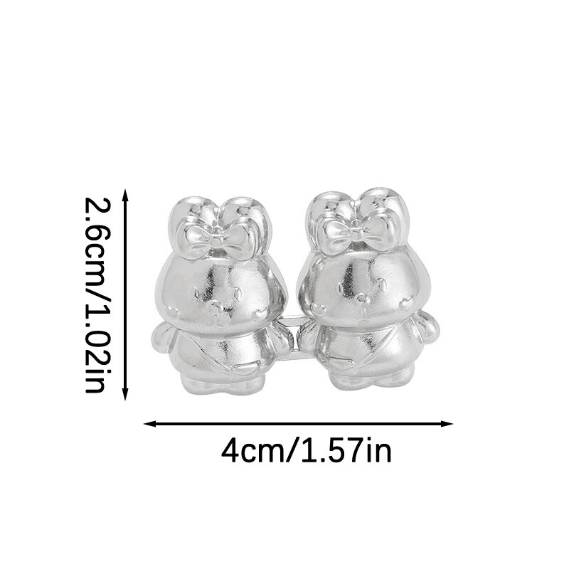 Cartoon Rabbit Waist Buckle Removable Pant Clips Adjustable Waist Tightener No Sewing Required Waist Buckle