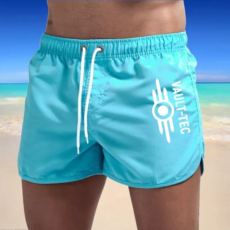 Summer casual shorts, men's fashionable shorts, breathable beach shorts, comfortable fitness basketball sports shorts, men's