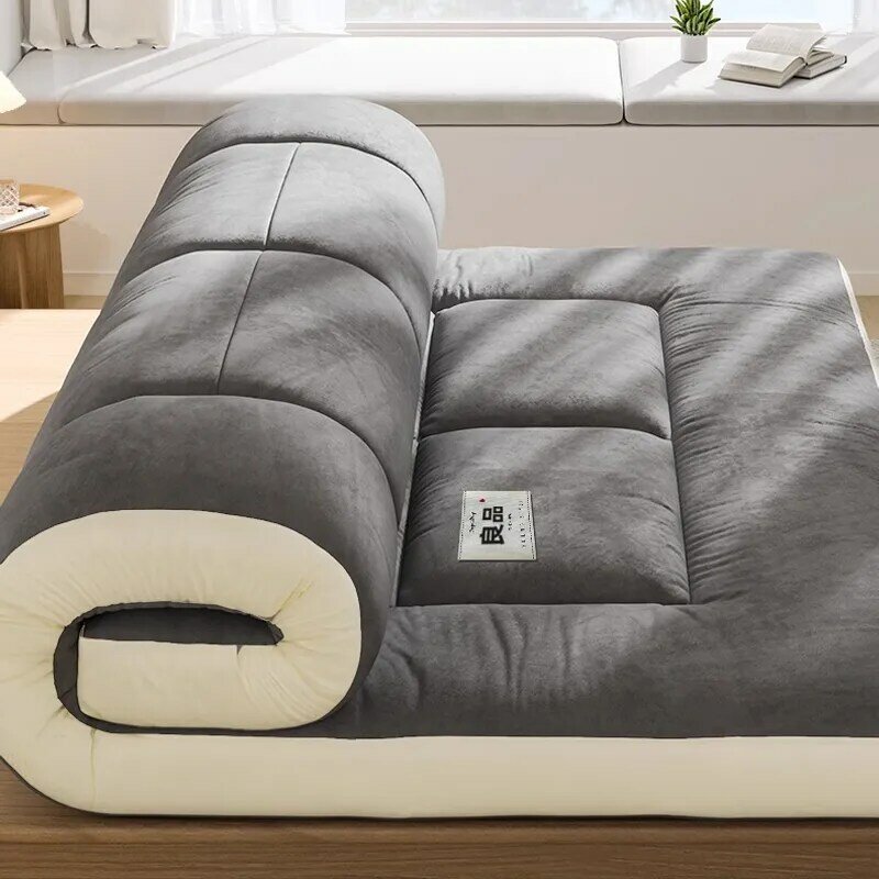Colchón Tatami cómodo para dormitorio de estudiantes, tapicería suave de fibra de soja individual, cama doble de Futón para el hogar