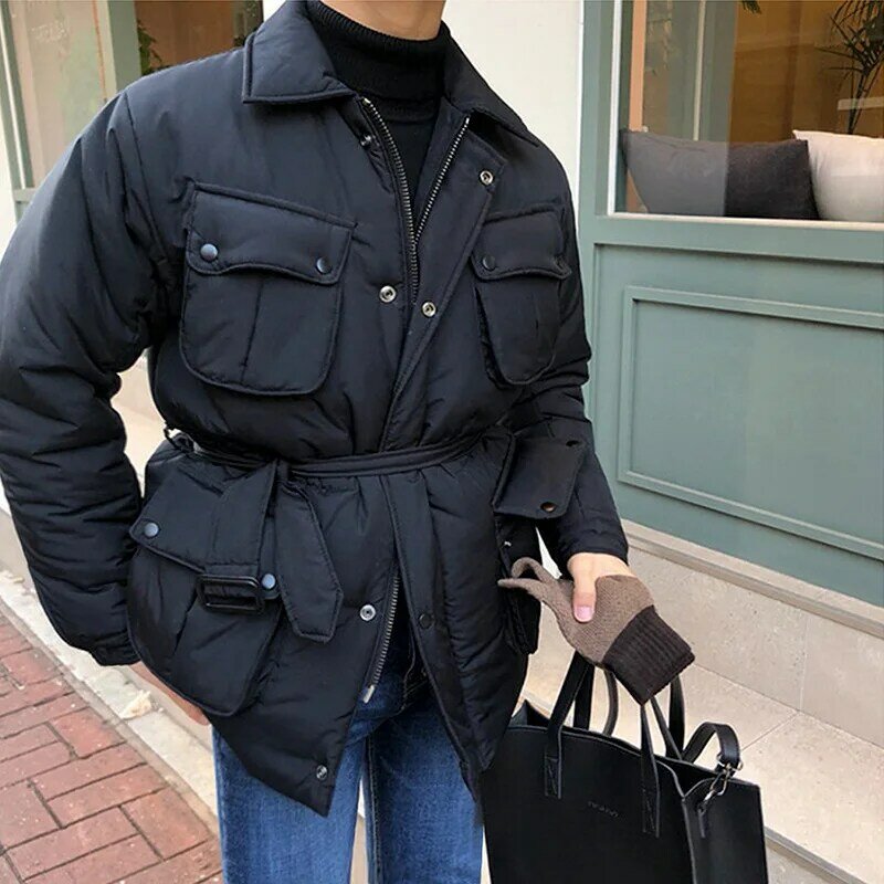 Men's Cotton-padded Jacket In Winter, Korean Version, Loose Fashion Brand, Ins, Thickened and Warm In Winter