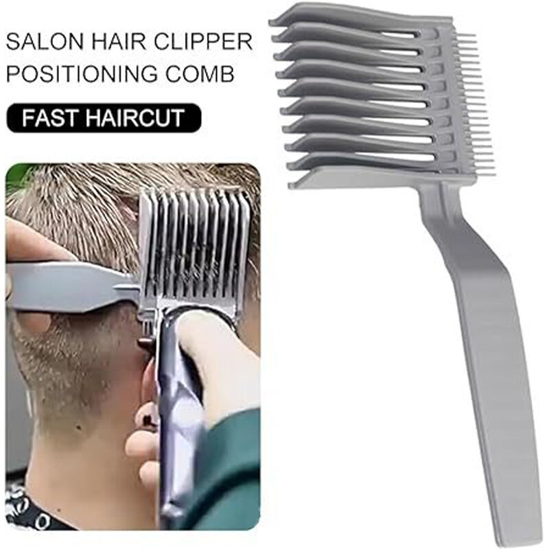 New Men's Hairstyle Comb Styling Tools Flat Top Guide Comb Anti-static Haircut Clipper Hair Cutting Tool Professional Hair Comb