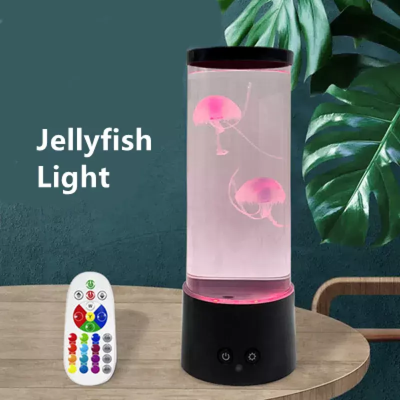 New Hot-selling Medium Remote Control Jellyfish Lamp Led Colorful Color Changing Star Atmosphere Table Lamp 16 Colors
