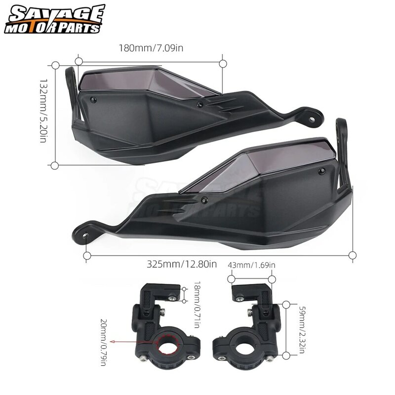 Motocicleta Windproof Protection Shield, Handguards para Yamaha Tracer 900 GT Tracer 9 GT 2021-2024