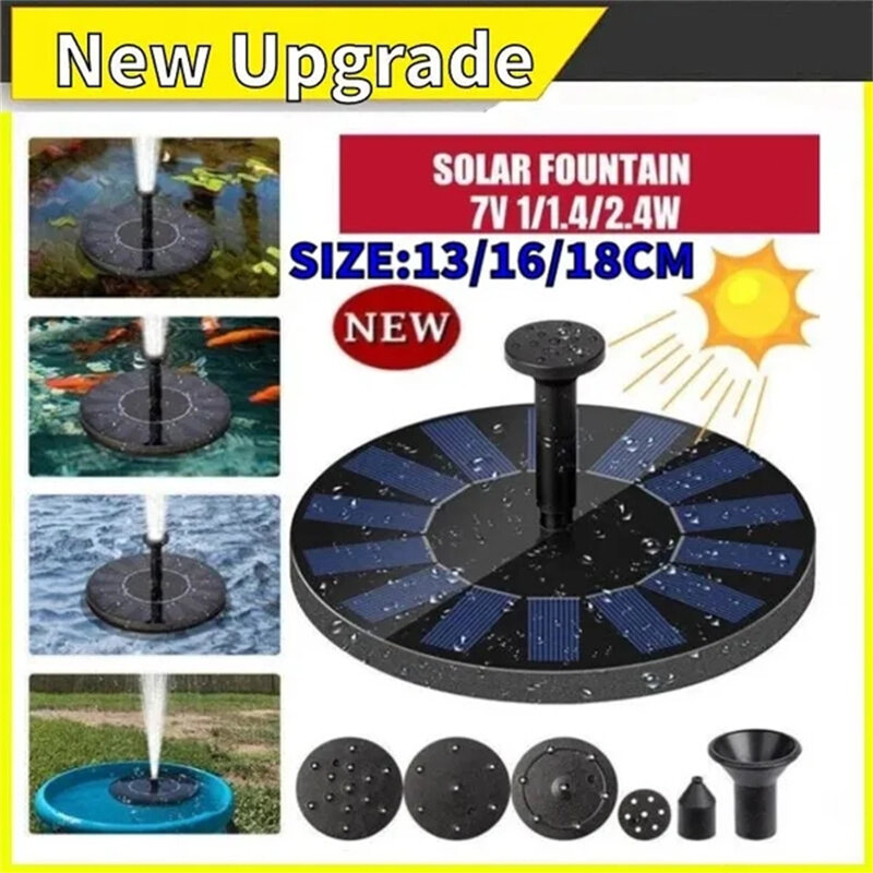 Bomba de Fuente Solar para plantas de ahorro de energía, Kit de riego, Panel Solar colorido, baño de aves, piscina de jardín al aire libre
