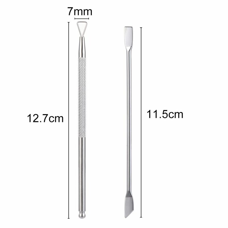 2 PCS New Manicure Tool Fashion Beauty Stick Rod Set Nail Polish Remover Nail Gel Cleaner Dual-ended Cuticle Pusher