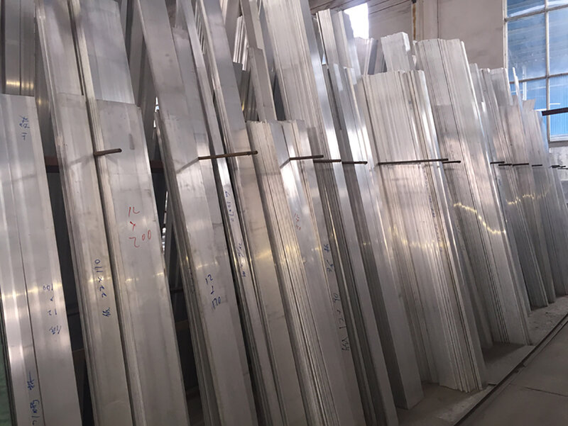 Barra plana de aluminio, longitud 500mm 6061, ancho 10-100mm, espesor 2mm 3mm 4mm 5mm 6mm 8mm 10mm