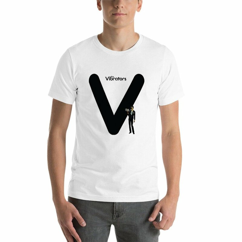 Men's The Vibrators Animal Print Shirt, Camisetas extragrandes, Boys Tees, Novo