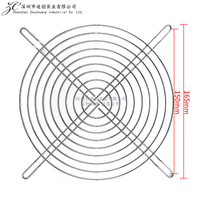 Coperchio in rete della ventola di raffreddamento da 18cm 180x180mm 18060 rete di ferro di protezione della ventola maglia in acciaio inossidabile 304