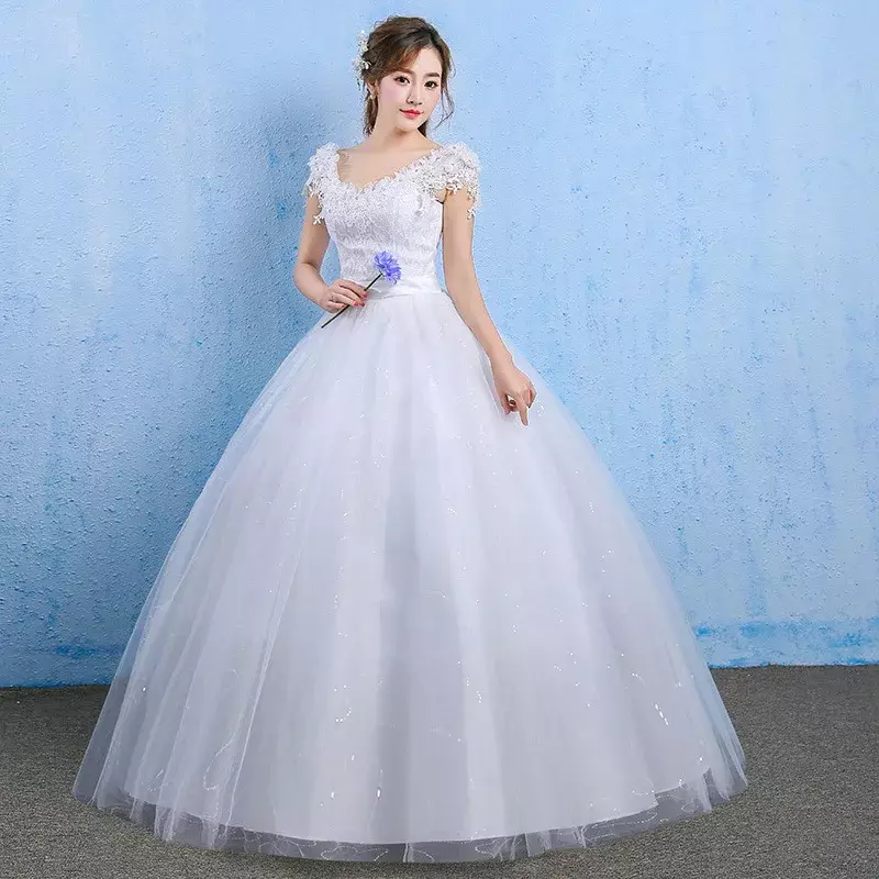 GIYSILE gaun pernikahan wanita, gaun Formal panjang lantai gaya Korea ukuran besar, gaun pernikahan romantis dan mewah untuk wanita