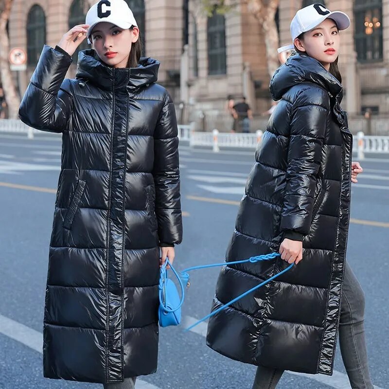 Women Winter Jacket Warm Thicken Long Parka Hooded High Quality Female Puffer Jacket Coat Cotton Padded Women Clothes Outerwear