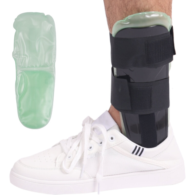 Komzer ar gel tornozelo cinta, estribo tornozelo splint-estabilizador rígido para entorses, estirpes, suporte de molde pós-op e proteção contra lesões