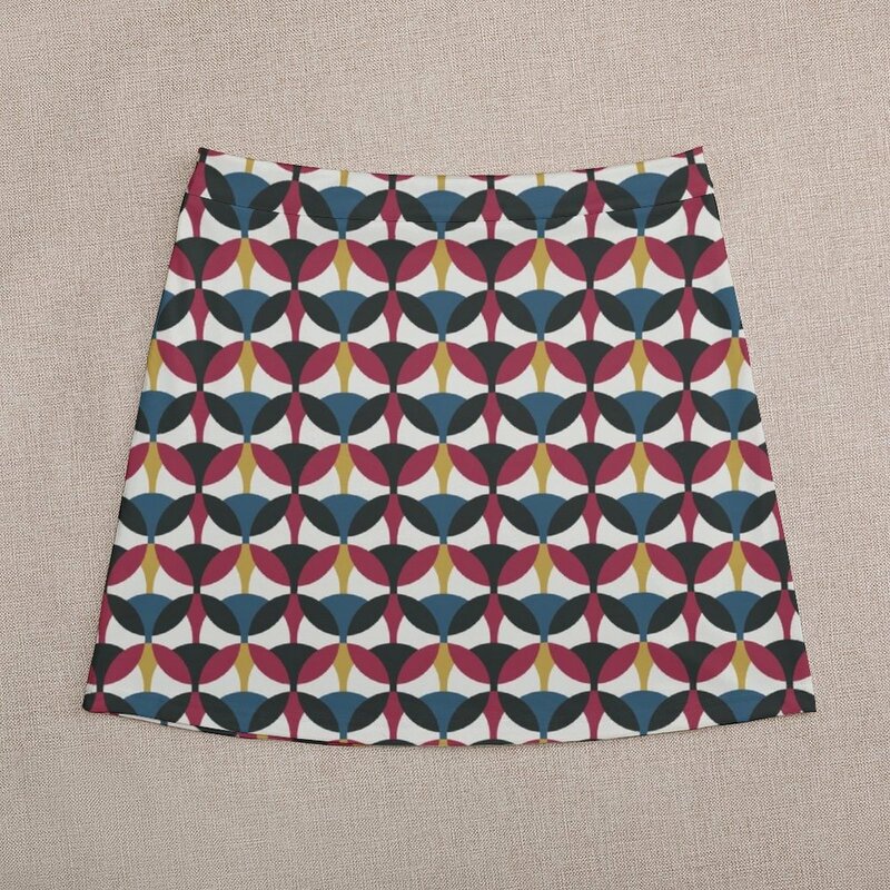 Geometryczny kształt nieskończony jednolity wzór świetnie nadaje się na sukienki i więcej Mini spódniczki krótkie damskie spódnice letnie sukienki kobiety 2023