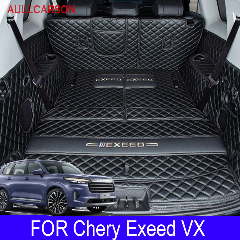 Custom Trunk สำหรับ Exeed VX 2022 2021 Chery ทนทาน Cargo Liner Boot พรมอุปกรณ์ภายในฝาครอบ