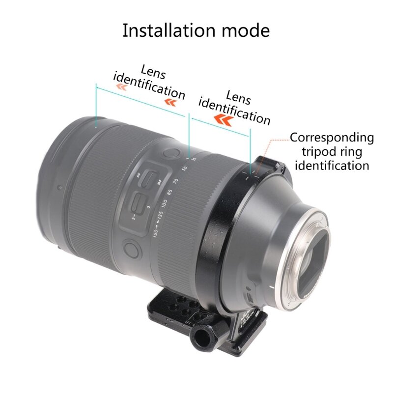 Anel montagem tripé suporte colar lente para Tamron 35-150mm 100-400mm