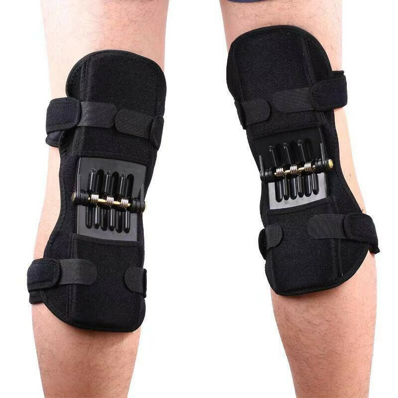 Penguat Perlindungan Lutut Dukungan Daya Bantalan Lutut Kekuatan Pegas Rebound Kuat Olahraga Mengurangi Nyeri Radang Sendi Perlindungan Lutut